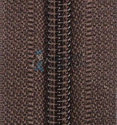 Молния 20см Коричневый