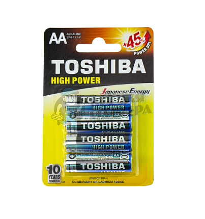Батарейка Toshiba LR6GCP BP-4 High Power Alkaline BL4 (4/24/48)