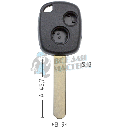 Корпус ключа HOND-31 HON66 HD58 2 кнопки 2 КНР   HONDA
