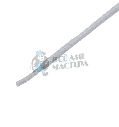 Шнурок белый, круглый стандартный 60 см (Art.405)