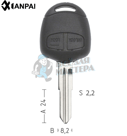 Корпус  Mitsubishi  MIT7P  MIT8  MIT7P 2кн.ремкомпл.(левый)  КНР - Чертеж