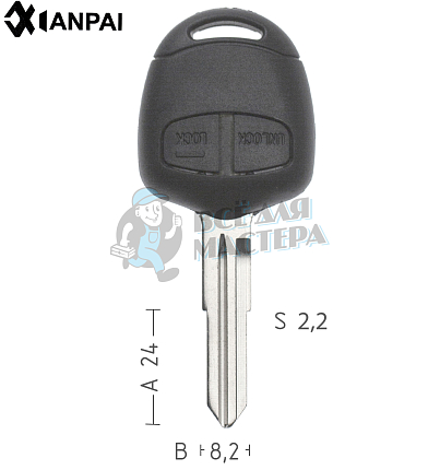 Корпус  Mitsubishi  MIT7P  MIT8  MIT7P 2кн.ремкомпл.(левый)  КНР