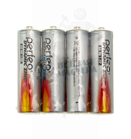 Батарейка Perfeo R6 Shrink 4 1.5V (4/60/) - Чертеж