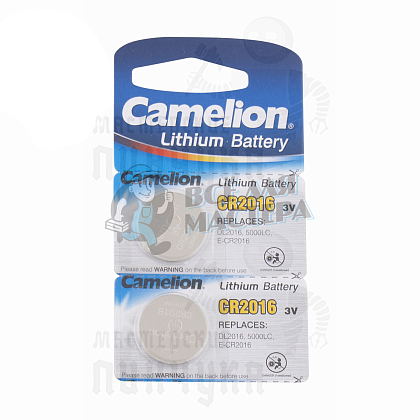 Батарейка  Camelion CR2016 BL5  часовая (5/50/1800) - Чертеж