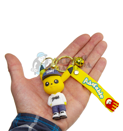 Брелок для ключей "Пикачу " колокольчик + карабин