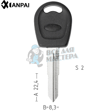 Заготовка ключа VO9P правый КНР