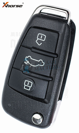 Универсальный ключ с Д/У серии XK в стиле AUDI 3кн без встроенного чипа КНР