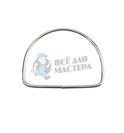 Ручка для сумки, полукольцо, цв.никель