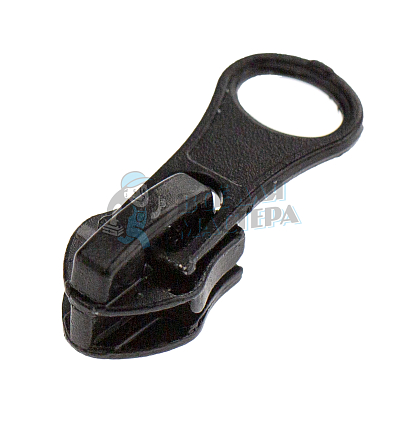 Бегунок для спиральной молнии, тип 7, автомат, "ГРУША" цв. черный 322