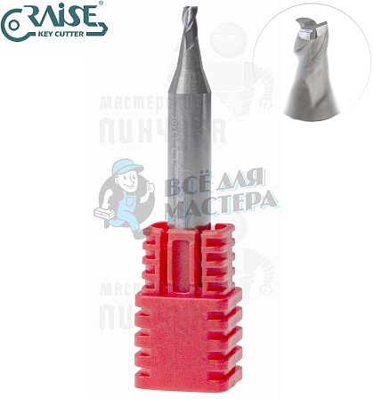 Вертик.фреза RAISE EW5522 ф2,2мм CARBIDE (ф2,2Х6Х40)								 - Чертеж