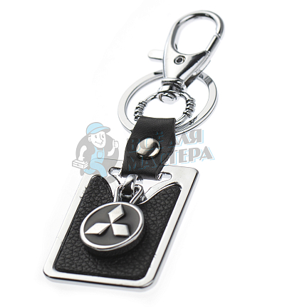 Авто карабин с кольцом для ключей MITSUBISHI