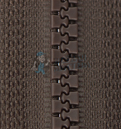 Молния Трактор "JUDSON", 120см, Тип-5, разъёмная двухзамковая, цв.т/коричневый