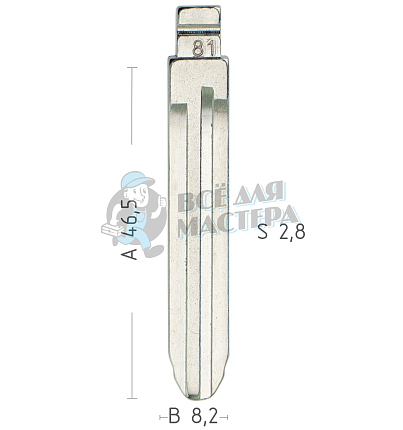 Лезвие №81  Geely UK Cross ENGLONCAR КНР