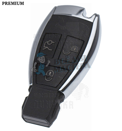 Корпус ключа ME-7.P  HU116  HF51P 3 кнопки КНР /// MERCEDES  - Чертеж