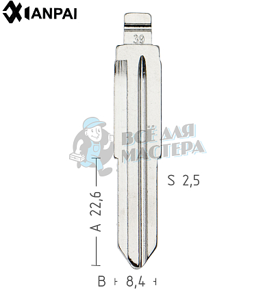 Лезвие  №39 CHEVROLET  КНР
