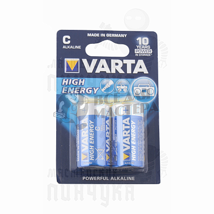 Батарейка VARTA HIGH ENERGY LR14 BL2 (4914) (2/20/200)