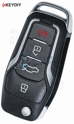 Ключ серии B в стиле FORD 4кн для KD900 без встроенного чипа КНР