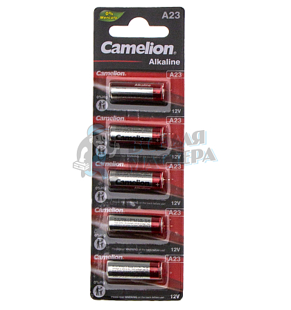Батарейка Camelion A23 BL5 Alkaline 12V (5/50/1800) - Чертеж
