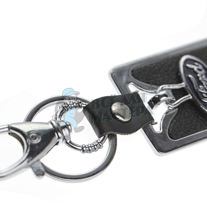 Авто карабин с кольцом для ключей FORD (рифленая)