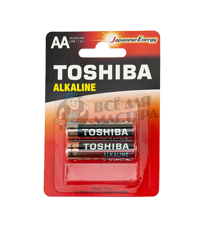 Батарейка Toshiba LR6GCA BP-2C Alkaline BL2 (2/24/48) - Чертеж