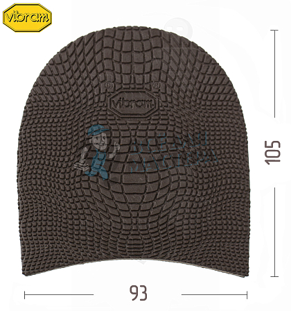Набойка "Vibram Explosion" 5340 (040), цв. коричневый - Чертеж