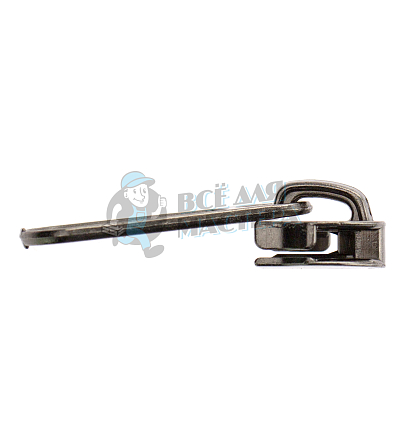 Бегунок для спиральной молнии, тип 8, сумочный, цв. темный никель