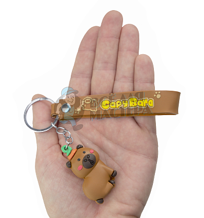 Брелок для ключей "Капибара" с ремешком