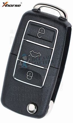 Универсальный ключ с Д/У серии XK в стиле VOLKSWAGEN 3кн без встроенного чипа КНР//