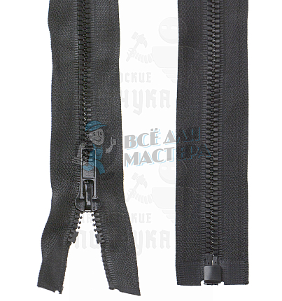 Молния тракторная, тип 5, 80см, цв. черный 322