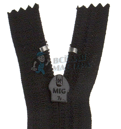 Молния №7 35см Чёрный