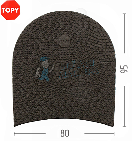Набойки Topy X-Top №172, цв.коричневый (45) - Чертеж
