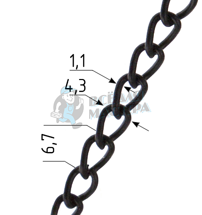 Вешалка - цепочка цв оксид