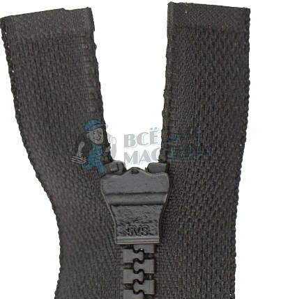 Молния Трактор "JUDSON", 120см, Тип-5, разъёмная двухзамковая, цв.черный