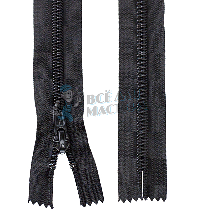 Молния обувная т7 "Judson" нейлон, 50см Чёрный