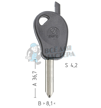 T00SM7P TP00SIX-3.P3 SX9T0 а/пласт.с мест.п/чип CITROEN/FIAT