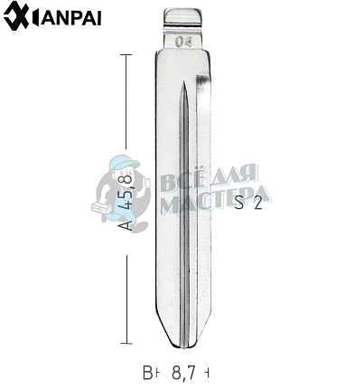 Лезвие CY62 CHRYSLER  КНР