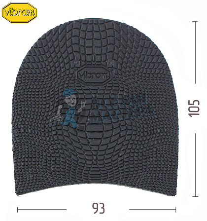 Набойка "Vibram Explosion" 5340 (040), цв. черный - Чертеж