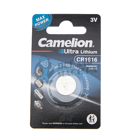 Батарейка Camelion CR1616 BL1 (10 / 1800) - Чертеж