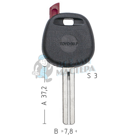 T00TY47P TP00TOYO-30P TOY48BT0 а/пласт.с мест.п/чип TOYOTA - Чертеж