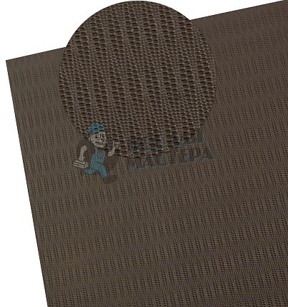 Проф. листовая Piligrim "Зерно" 380х570х1.8мм, твердость 75 цв.коричневый