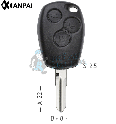 Корпус  RENAULT 3кн(VAC102)ремкомпл.  КНР