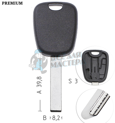 Заготовка ключа TP00HUHCAP T00HF63P HU83TE CITROEN