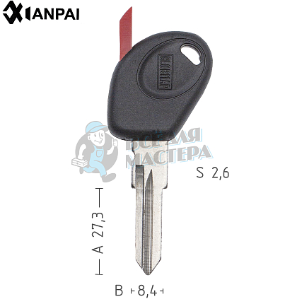 Авто с местом под чип GB9RP6/GB9RP11 FI-11P/FI-1P  GT10P/GT10BP FIAT КНР