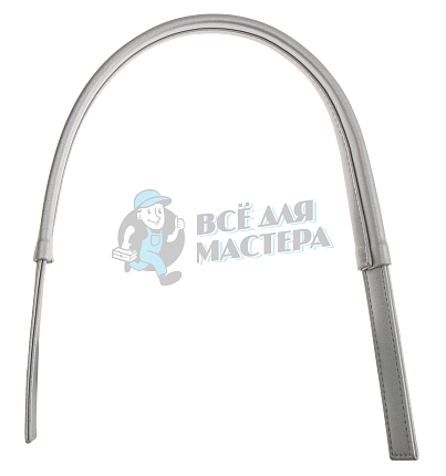 Ручка сумочная, плоская (1039), 65см, цв.серебро