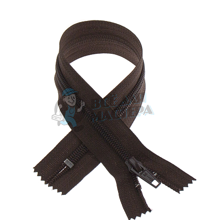 Молния №7 35см Коричневая