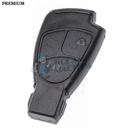 Корпус ключа HU116 3 кнопки 2 MERCEDES // КНР