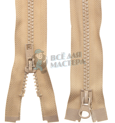 Молния Трактор "GAMMA" G3052 80см Тип 5 разъёмная двухзамковая №298 св.бежевый