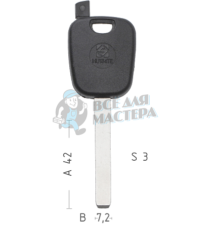 x_x_HU134TE а/пласт.с мест.п/чип KIA/HYUNDAI - Чертеж