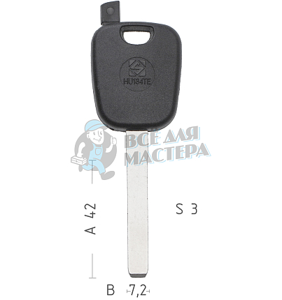 x_x_HU134TE а/пласт.с мест.п/чип KIA/HYUNDAI