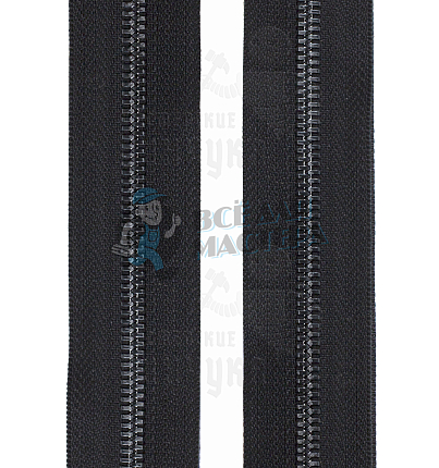 Молния-рулон Т5 "Judson" металл, усил. Темный никель/черная